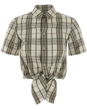 Burberry Chemise recadrée - Blanc