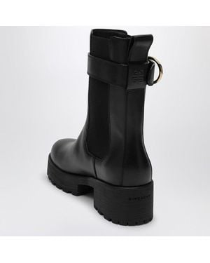 Givenchy Voyou Leather Ankle Chelsea Boot - Black