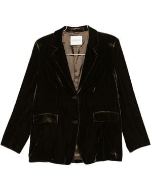 Closed Velvet Single-Breasted Jacket - Black