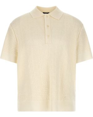 Balmain Monogramm-Jacquard-Poloshirt - Natur