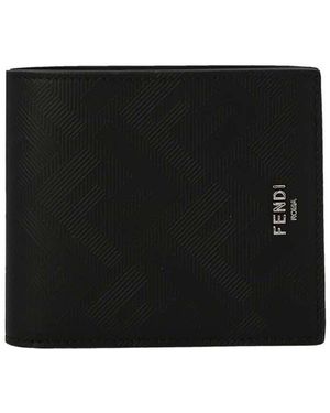 Fendi Logo Wallet - Schwarz