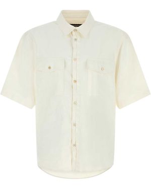 DSquared² Linen Short Sleeves Shirt - White