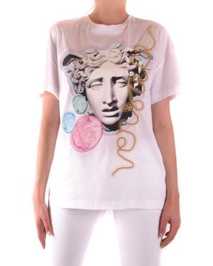 Versace Tshirt Short Sleeves - White