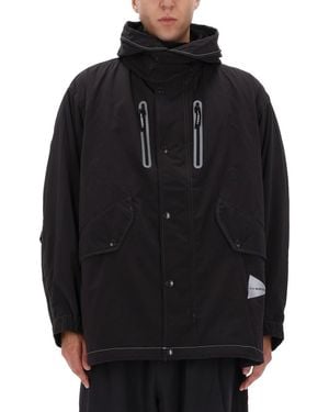 and wander "Fishtail Octa" Jacket - Black