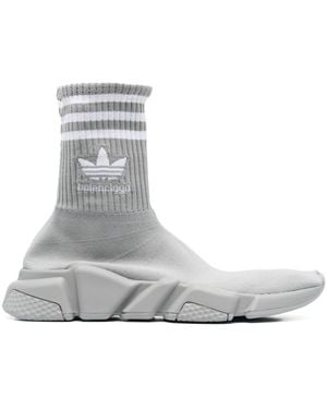 BALENCIAGA X ADIDAS Speed 2.0 Lt Sock Sneakers - Grey