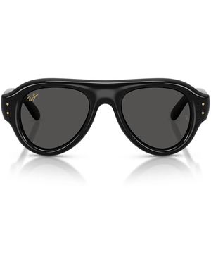 Ray-Ban Sonnenbrille Rb4925 689587 Aviator Puffer X Asap Rocky Dunkelblau/Ultra Schwarz Unisex