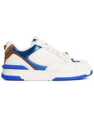 Versace Weiße Lear-Sneaker "Biggie" von - Blau
