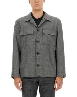 Lardini Wool Shirt - Grey