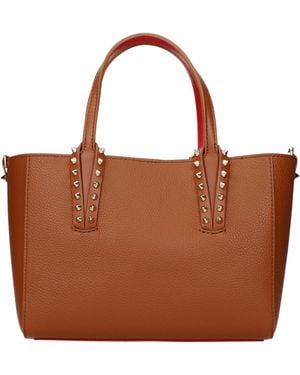 Louboutin Handbag Tote Bag Leather/Leather - Brown