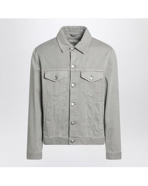 Brunello Cucinelli Khaki Denim Jacket - Gray