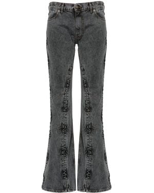 Y. Project Evergreen Haken und Augenschlanker Jeans - Grau