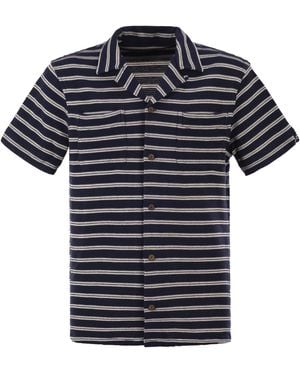 Polo Ralph Lauren Short Sleeved Knitted Striped Shirt - Black