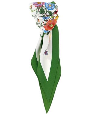 Gucci Printed Silk Foulard - Green