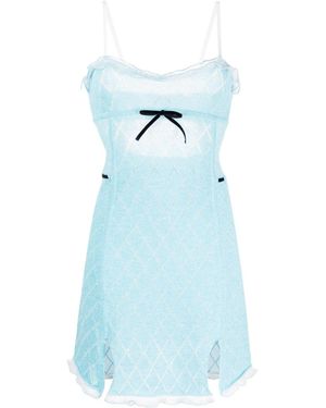 Cormio Dessous inspirierte Kleid - Blau