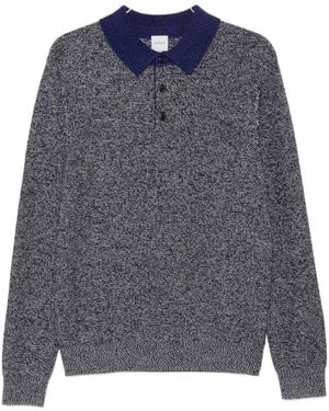 Paul Smith Wool Polo Shirt - Blue