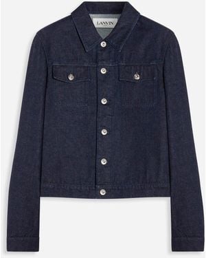Lanvin Sci Fi Prt DNM JKT - Blau