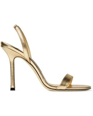 Jimmy Choo Jenn Leather Sandals - Metallic
