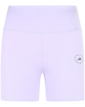 adidas By Stella McCartney 'Tst' Lilac Polyester Blend Shorts - Purple