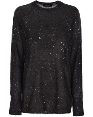Fabiana Filippi Mohair Cape - Black