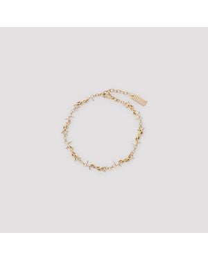 Saint Laurent Mini Cassandre-armband - Metallic