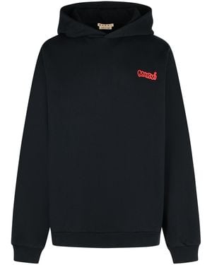 Marni Zwart Katoenen Sweatshirt