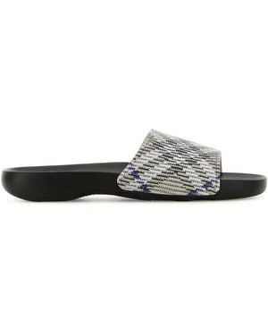 Burberry Rubber Slippers - White