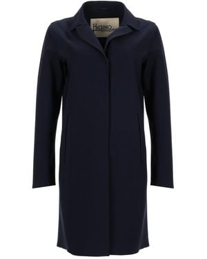 Herno First Act Coat Polyamide Elastane Trench & Raincoats - Blue