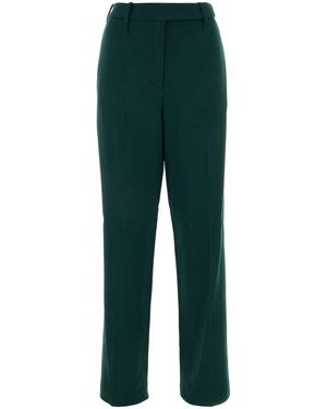 Alexandre Vauthier Dark Green Wool Pant - Groen