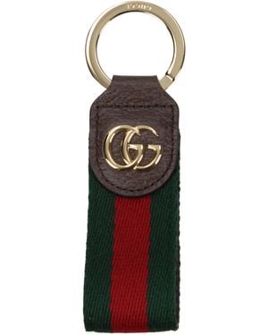 Gucci Multicoloured Fabric Keychain - Black