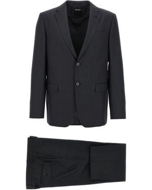 ZEGNA Wollen Jurk Honderdduizend - Zwart
