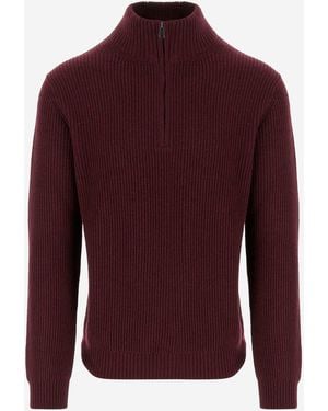 Woolrich Wollhollmischpullover - Rot