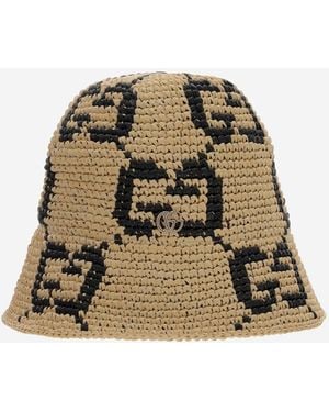 Gucci Gg Bucket Hat - Natural