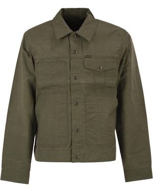 Filson Chaqueta de trabajo de algodón con bolsillos utilitarios - Verde