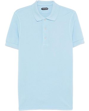 Tom Ford Solid Polo - Blue