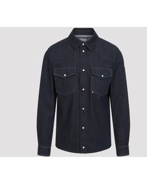 Moncler Denimoverhemd - Blauw