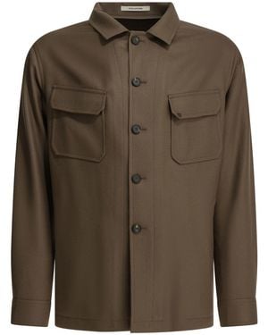 Tagliatore "Tempest" Overshirt Jacket - Green