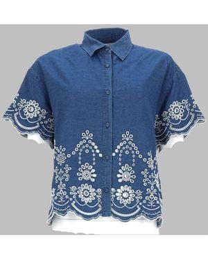MC2 Saint Barth Clementine Chambray Shirt For - Blue