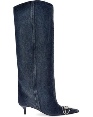 DIESEL Venus Denim Boots - Blue