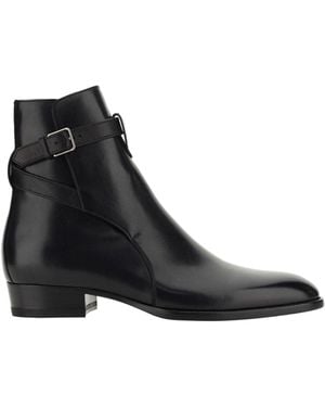 Saint Laurent 'Wyatt' Chelsea Boots - Black