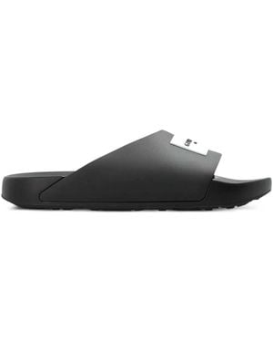 Givenchy Slide-Sandalen mit Logo - Weiß