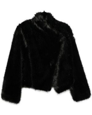 BB COUTURE Jackie Faux Fur Jacket - Black