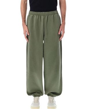 Arte' Heart Sweatpants With Logo - Green