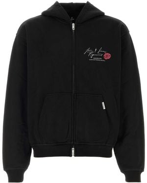 Represent Zip-Up Hoodie - Black