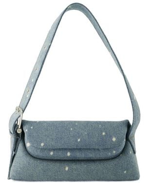 OSOI Map Schoudertas Katoen Blauw - Grijs