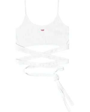 DIESEL T-Leya-Tail Top - White