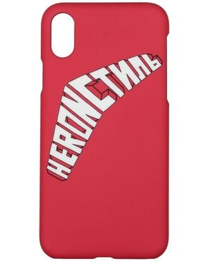 Heron Preston Porta Iphone Iphone Xs Donna Pvc Fuxia - Red