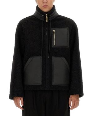 Moschino Faux Shearling Jacket - Black