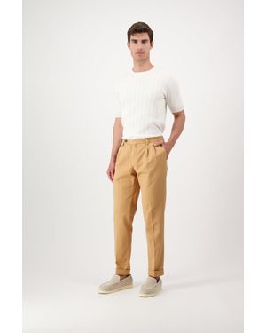 AUTORE Pantaloni BG02 in Cotone e Lino - Natur