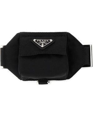 Prada Black Nylon Manschette - Schwarz