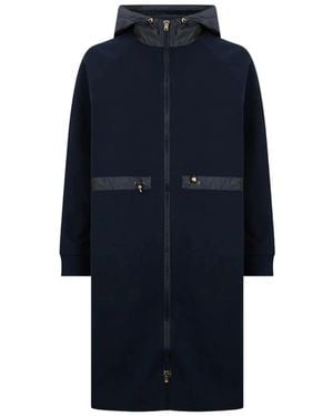Herno Hooded Coat - Blue